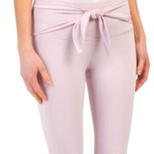 APANA Sz M Yoga Exercise Athleisure Legging with Front Tie Balletcore Batbiecore